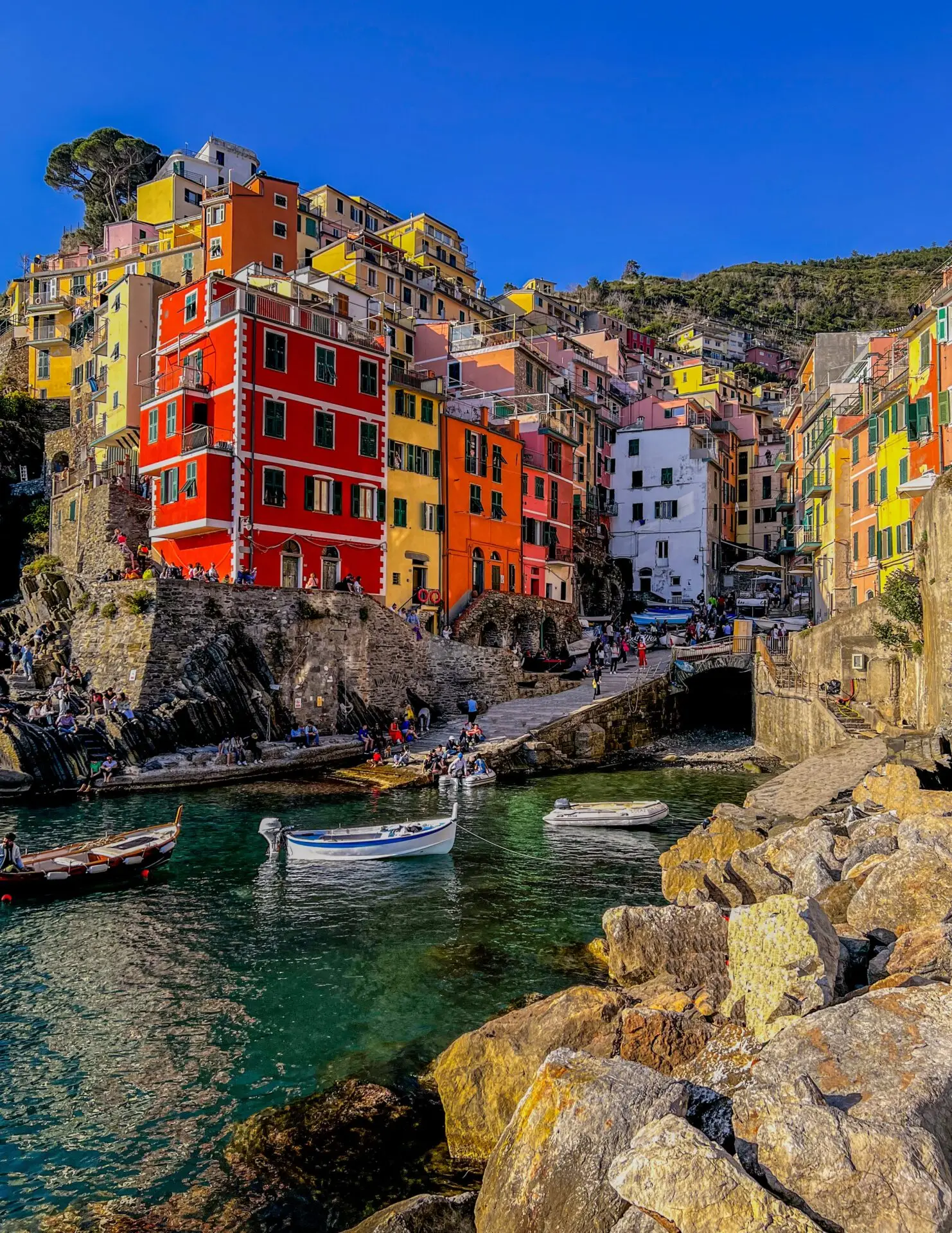 Riomaggiore - under the warmth of the setting sun